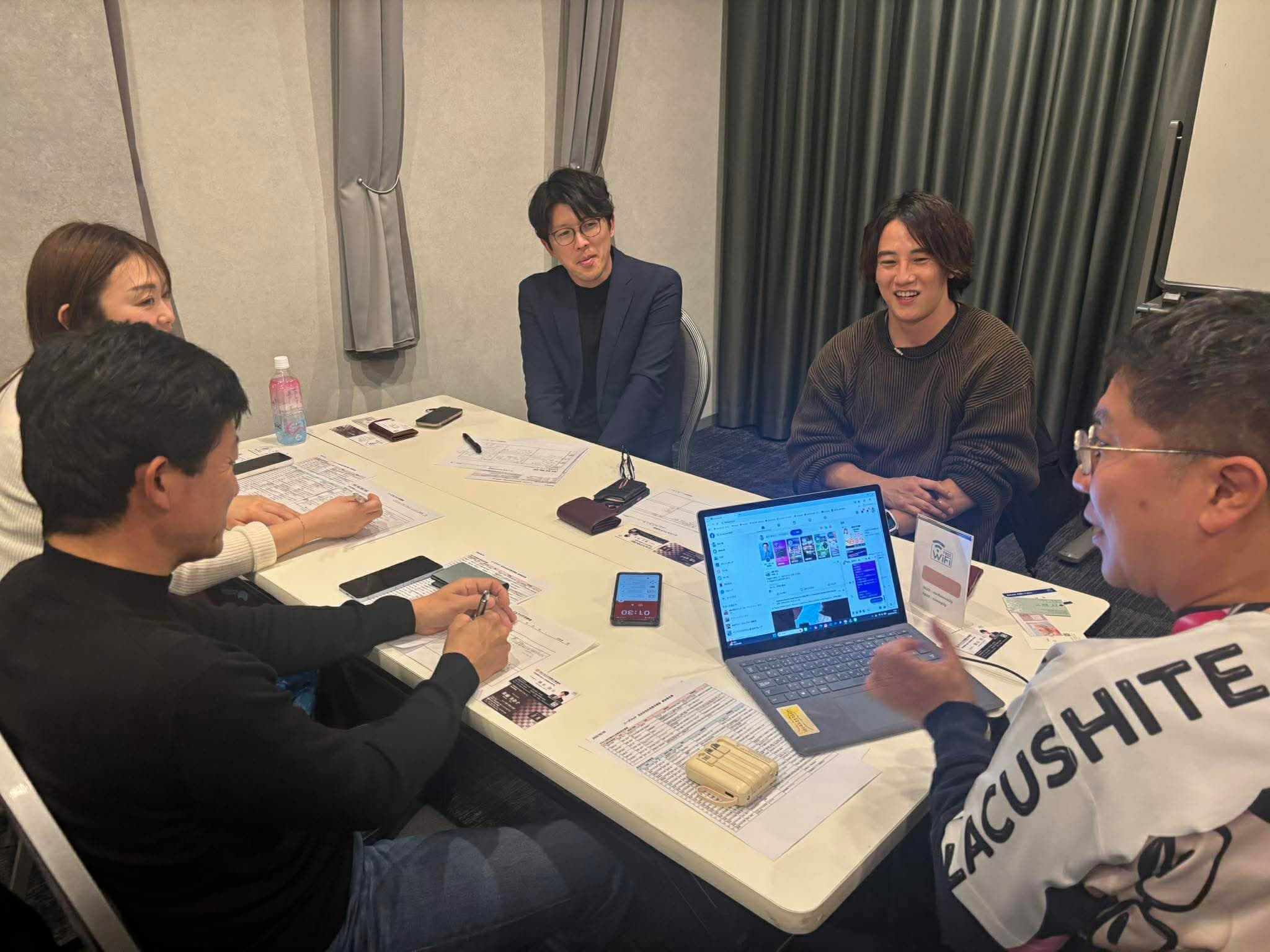 3月定例会テーブル商談の様子