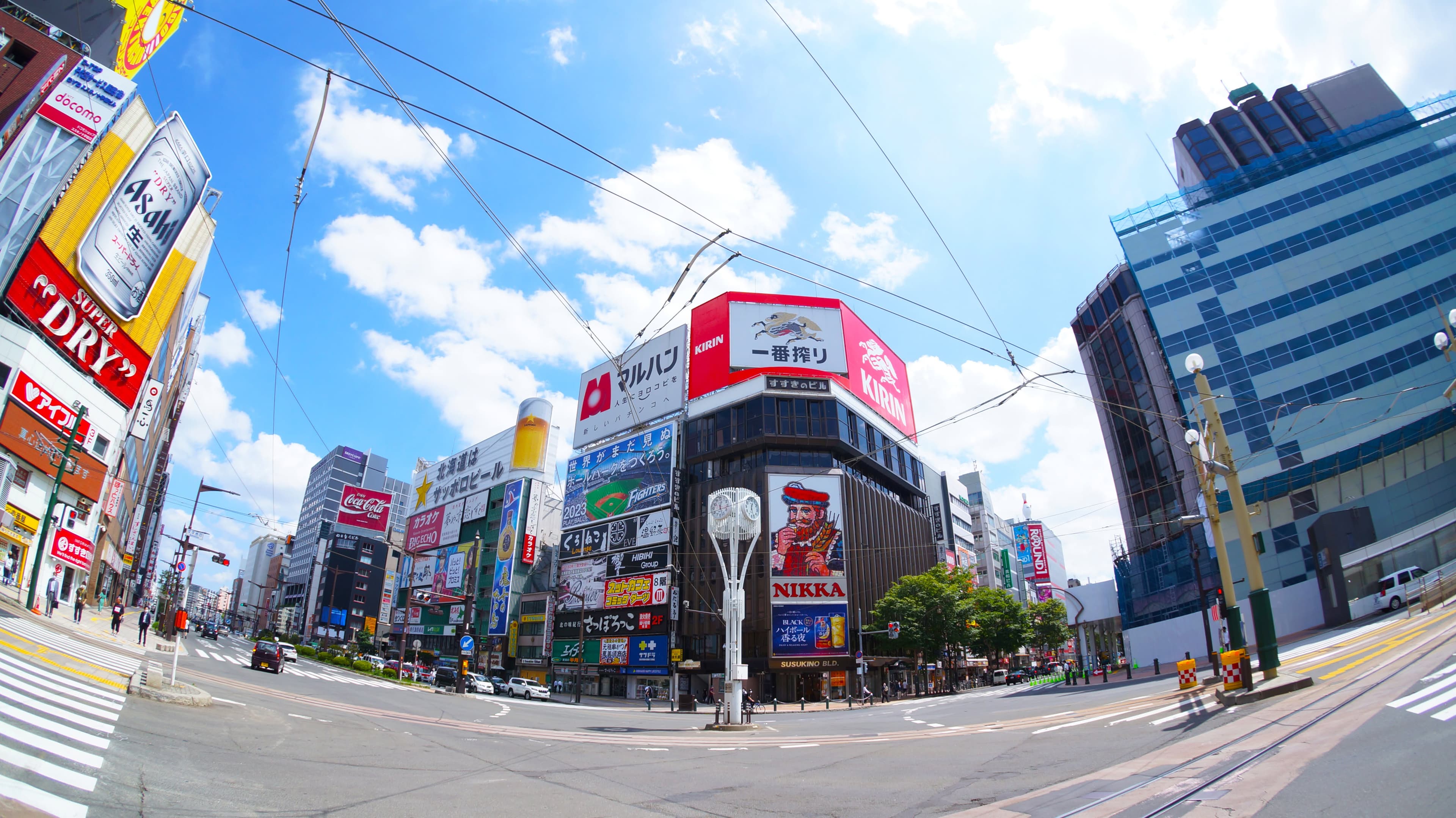 札幌すすきのの街並み